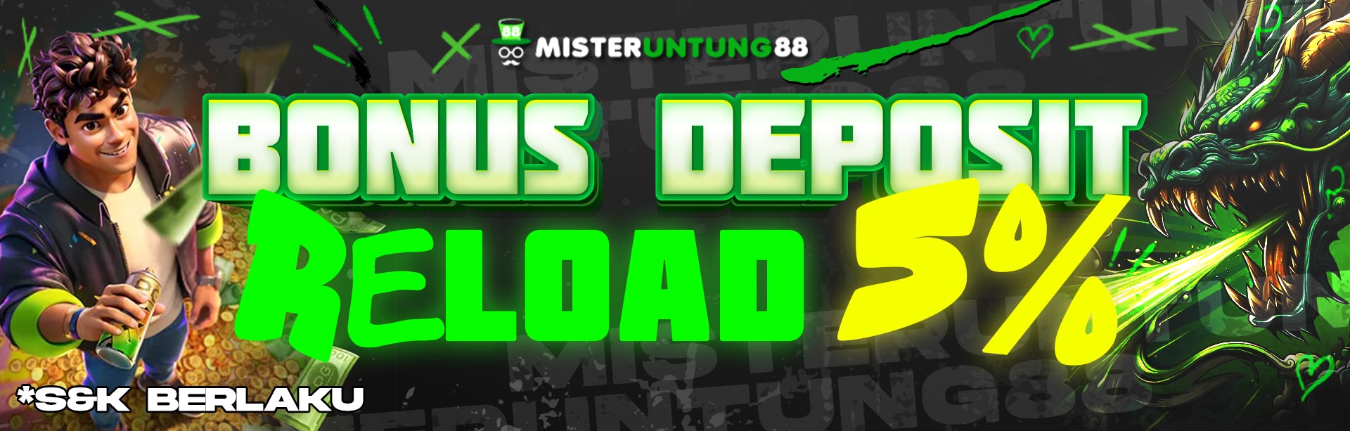 BONUS RELOAD 5% HARIAN